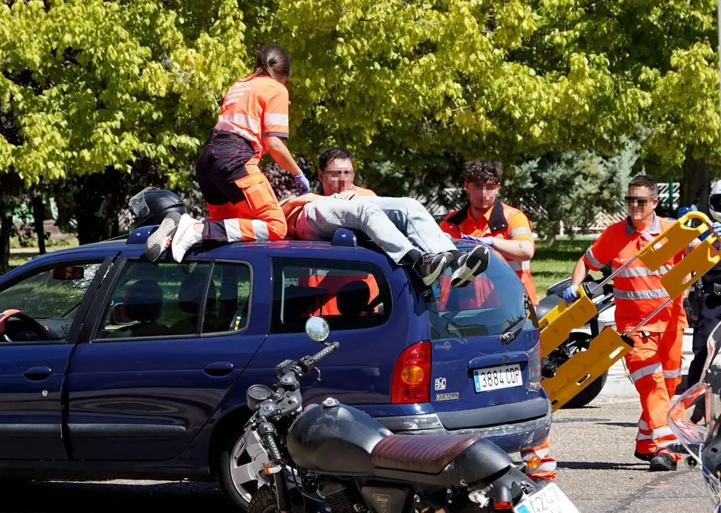 ICAL. Accidente de tr&aacute;fico en el paseo del Cabildo con la calle Ducado