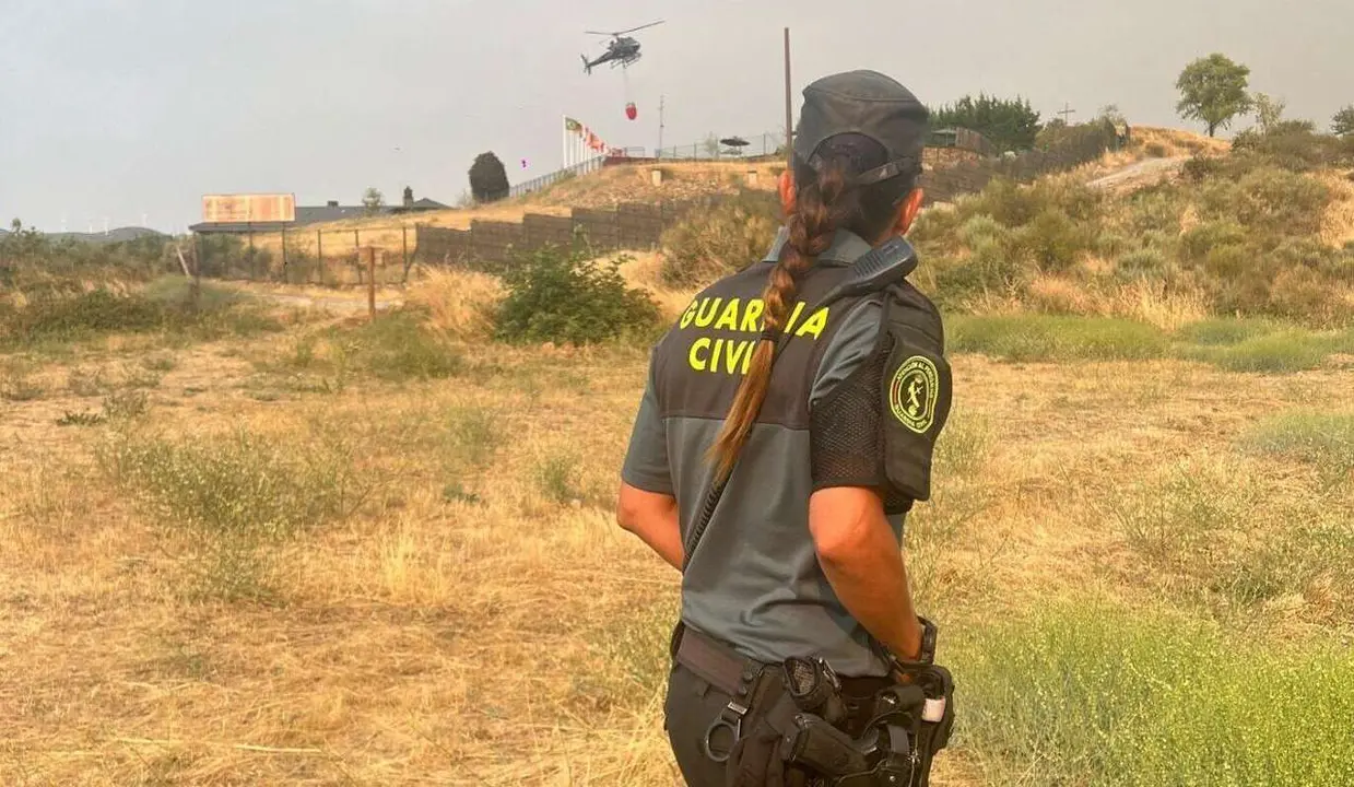 Imagen de archivo de una guardia civil de servicio.