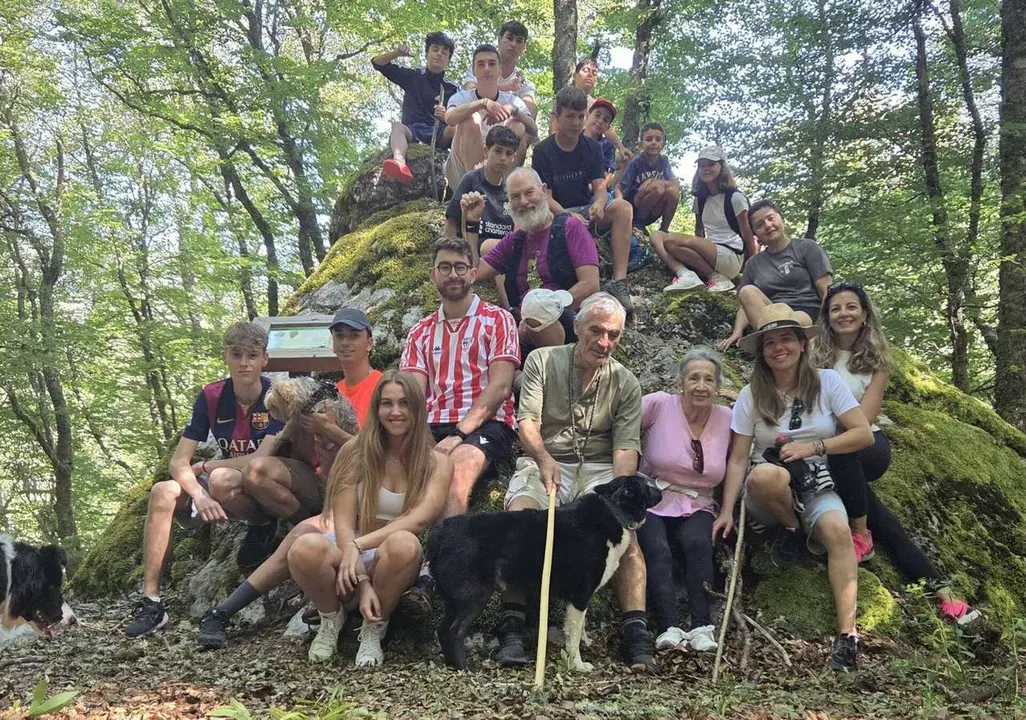 Participantes de una de las rutas