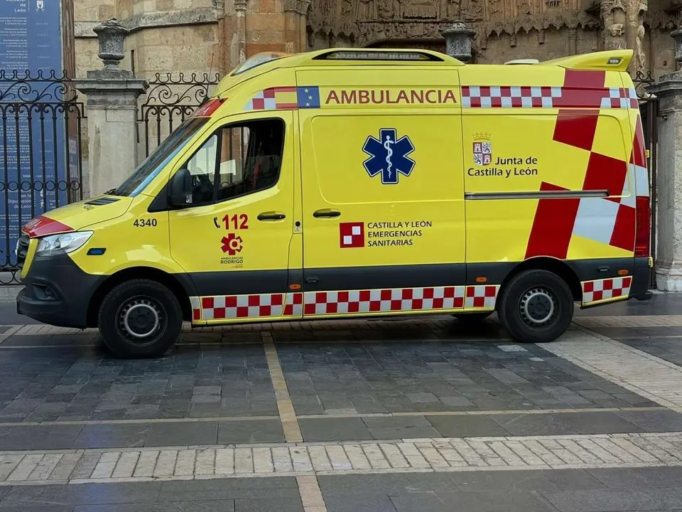 Ambulancia Sacyl en Le&oacute;n.