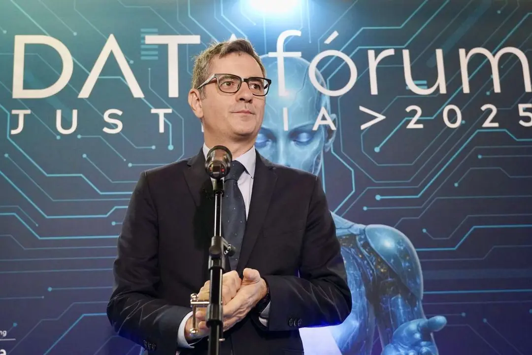 El ministro de Presidencia, Justicia y Relaciones con las Cortes, F&eacute;lix Bola&ntilde;os, participa en la Tercera jornada del DATA f&oacute;rum Justicia 2025: El a&ntilde;o de la Justicia. Ical.