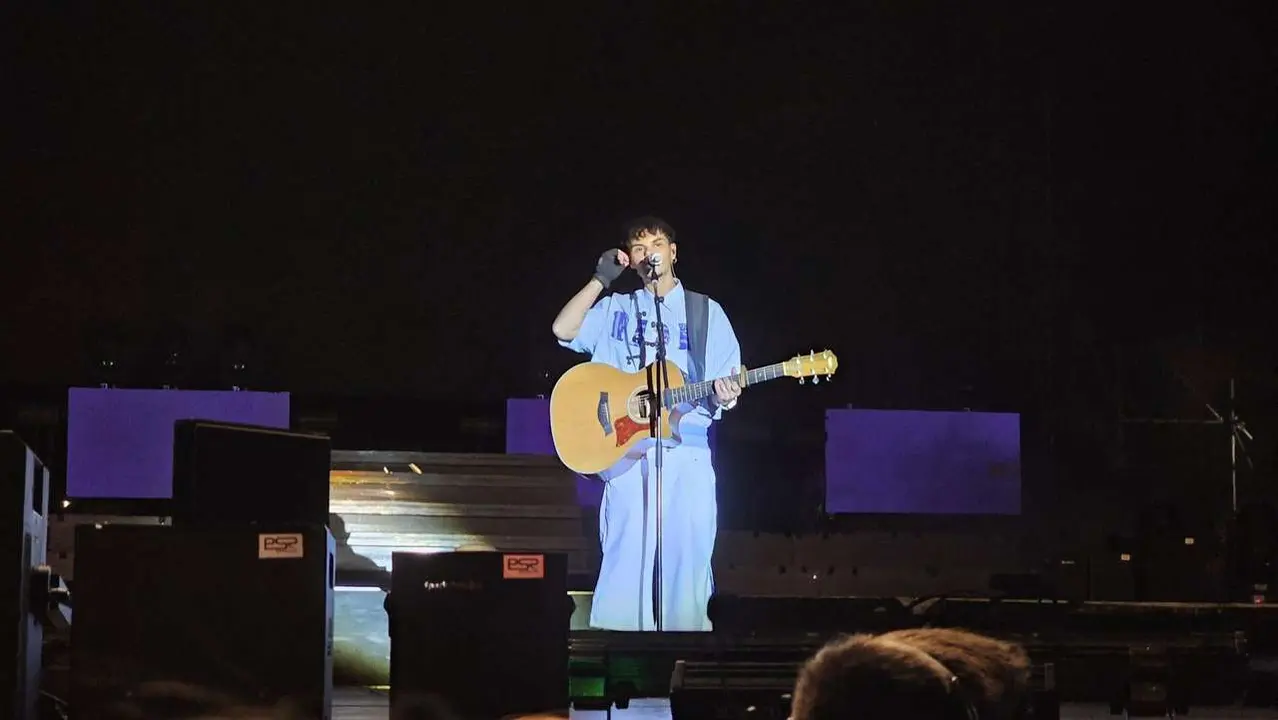 Abraham Mateo durante su actuaci&oacute;n en el Monoloco de Le&oacute;n | Le&oacute;n 24 Horas