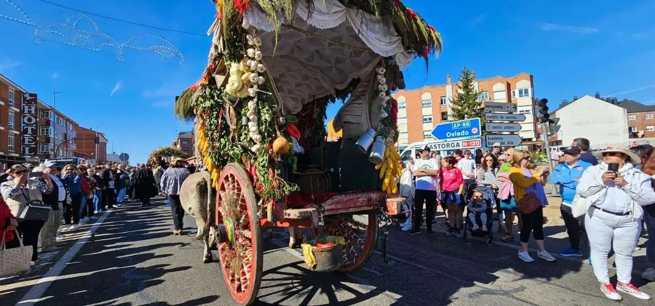 Pendones, carros y romeros participaron un a&ntilde;o m&aacute;s en la romer&iacute;a de San Froil&aacute;n | Le&oacute;n 24 Horas