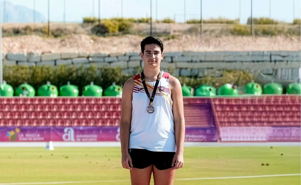 El atleta ponferradino Miguel G&oacute;mez.