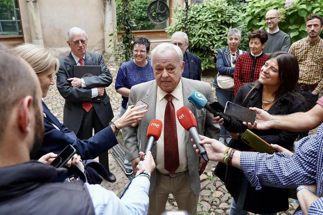 El consejero de Cultura, Turismo y Deporte de la Junta, Gonzalo Santonja, este mi&eacute;rcoles en Le&oacute;n. | ICAL