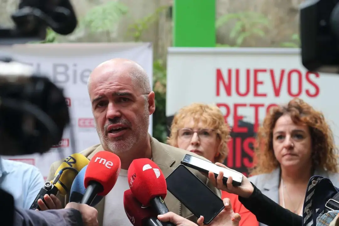 El sindicato CCOO celebra una asamblea provincial de delegados bajo el lema ''''Nuevos retos, misma lucha'''' con la participaci&oacute;n del secretario general, Unai Sordo. Ical