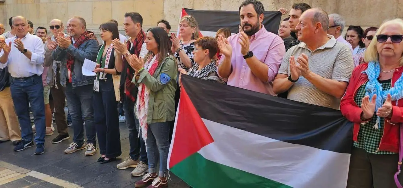Le&oacute;n por Palestina: huelga, paros laborales y manifestaci&oacute;n