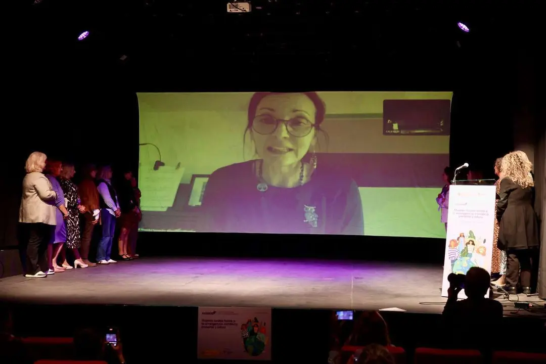 Clausura de la jornada &lsquo;Mujeres rurales frente a la emergencia clim&aacute;tica: presente y futuro&rsquo; de la Federaci&oacute;n de Asociaciones de Mujeres Rurales, con la participaci&oacute;n de la ministra para la Transici&oacute;n Ecol&oacute;gica y el Reto Demogr&aacute;fico, Sara Aagesen (&lsquo;online&rsquo;), la presidenta de Fademur, Teresa L&oacute;pez, y el alcalde de Le&oacute;n, Jos&eacute; Antonio Diez