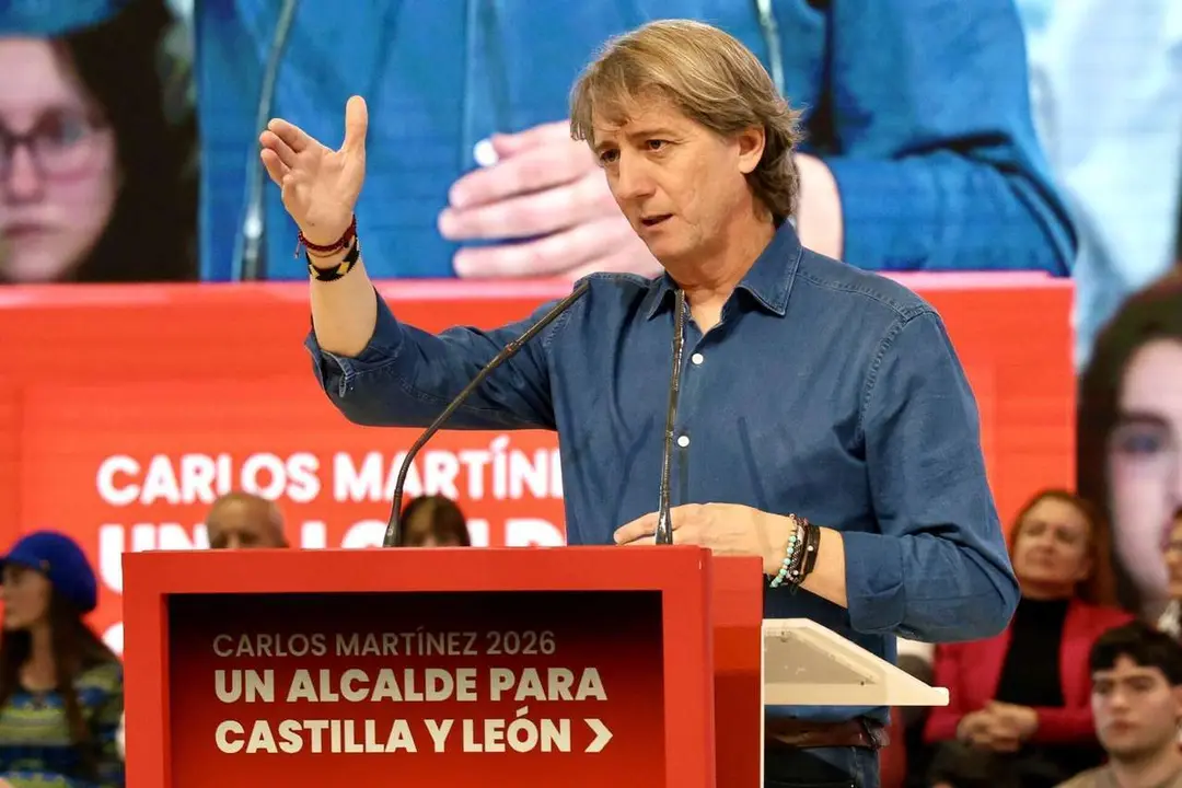 Pedro S&aacute;nchez clausura las jornadas del PSOE en Le&oacute;n junto a Carlos Mart&iacute;nez. | Campillo ICAL