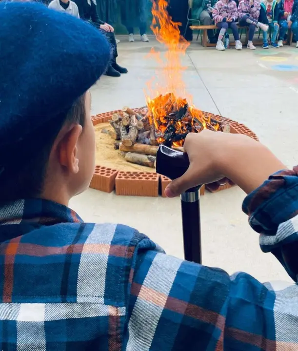 El Fuego fue uno de los protagonistas | Ampa Fray Bernardino De Sahag&uacute;n