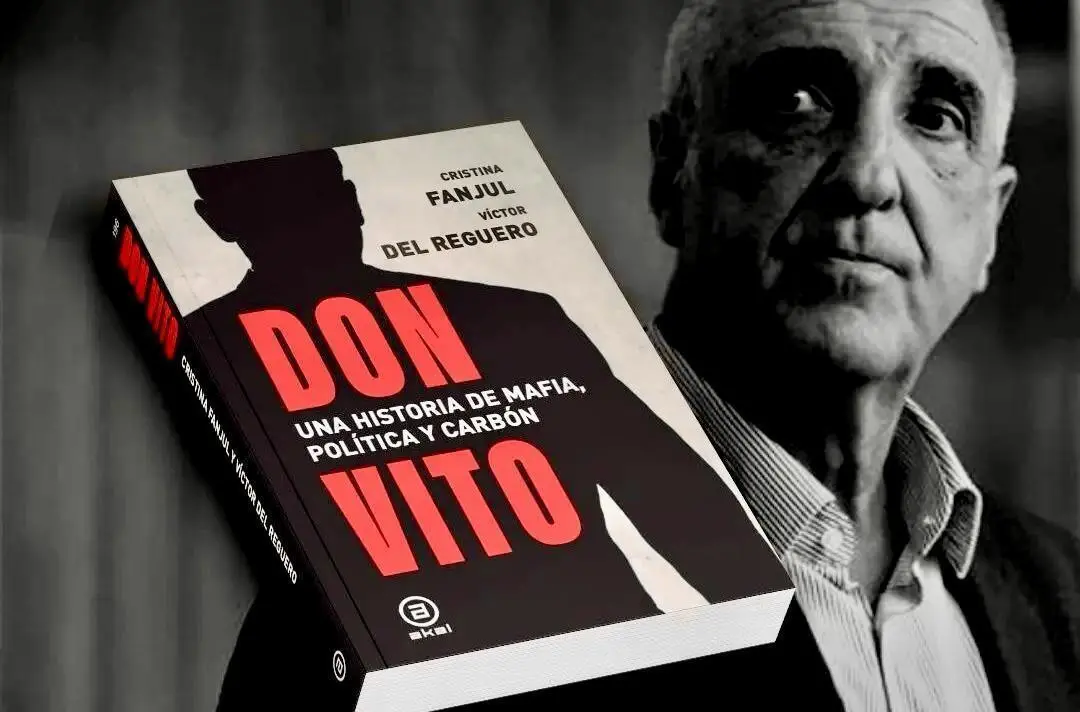 La portada del libro y su protagonista, el empresario minero Victorino Alonso.