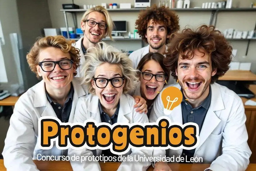 Cartel anunciador del concurso de la Universidad de Le&oacute;n.