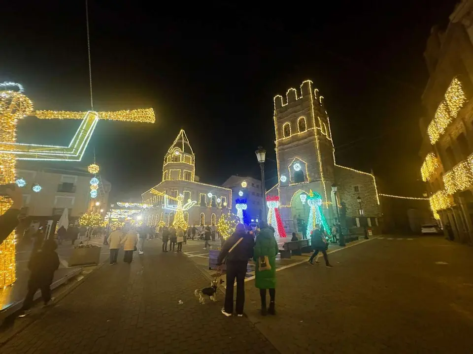 Luces de Navidad de La Ba&ntilde;eza. Le&oacute;n 24 horas.