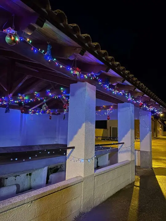Ambiente del mercadillo y del alumbrado navide&ntilde;o de Villaverde la Chiquita. Minipinche _fotografias