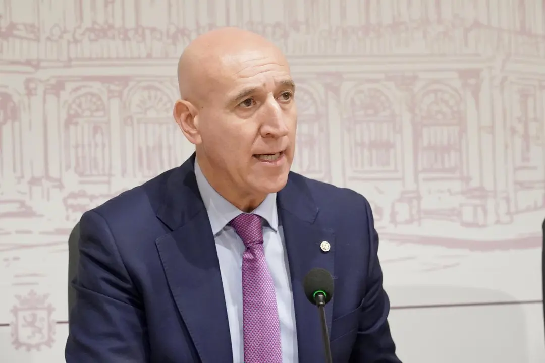 Jos&eacute; Antonio Diez, alcalde de Le&oacute;n, este martes en un acto. | ICAL