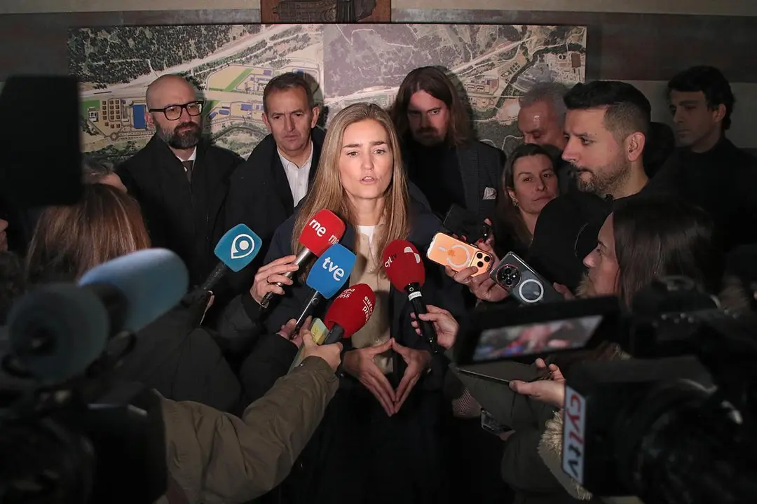 La ministra Sara Aagesen, este viernes en Le&oacute;n. | ICAL