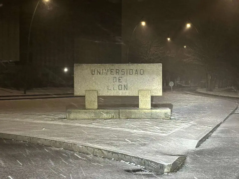 La nieve vuelve a cubrir Le&oacute;n en la madrugada de este s&aacute;bado. Le&oacute;n 24 Horas.