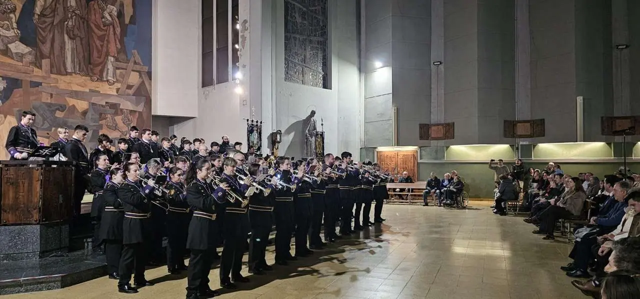 Momento del concierto solidario "Sones de Cuaresma" de la Real Hermandad de Jes&uacute;s Divino Obrero
