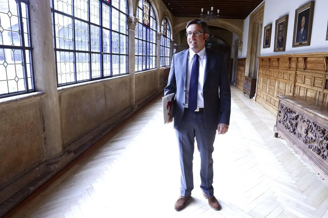 El alcalde de Valdelugueros, Emilio Orejas, durante su breve etapa como presidente de la Diputaci&oacute;n de Le&oacute;n. | ICAL