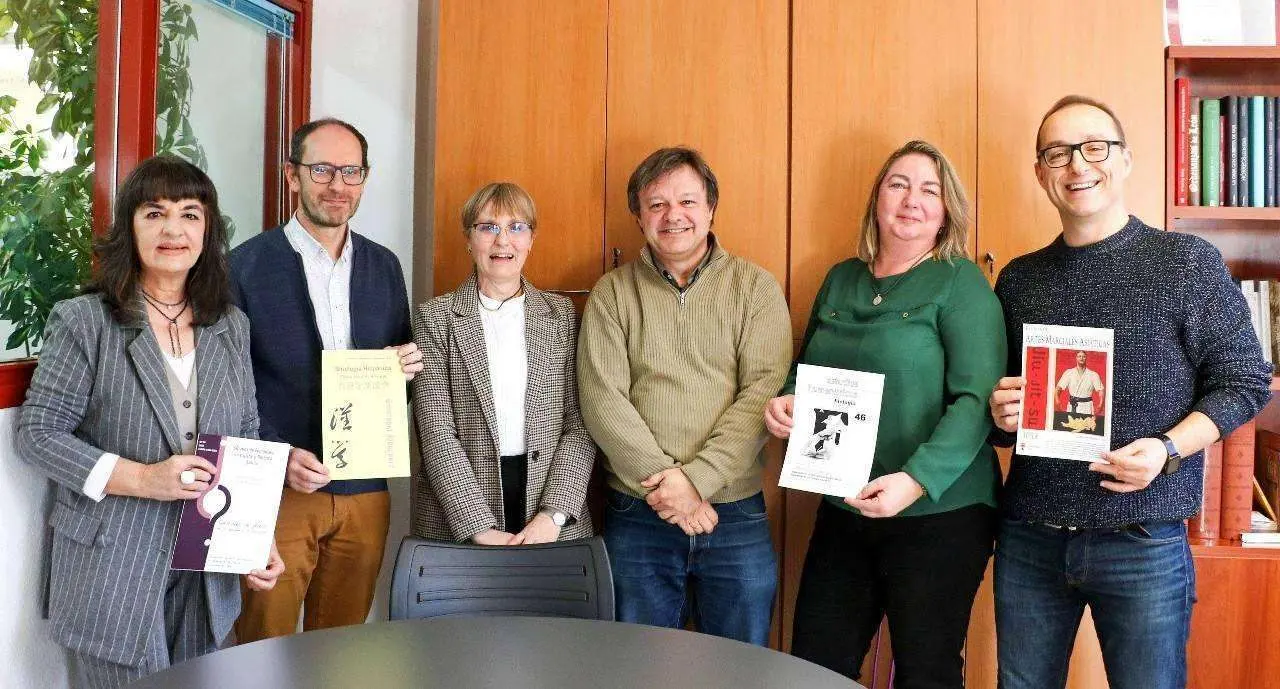 De izquierda a derecha, Ana Isabel Blanco Garc&iacute;a, &Oacute;scar Fern&aacute;ndez &Aacute;lvarez, Mar Garc&iacute;a Casado, Jos&eacute; Manuel Trabado Cabado, Imelda Mart&iacute;n Junquera y Carlos Guti&eacute;rrez Garc&iacute;a. | ULE