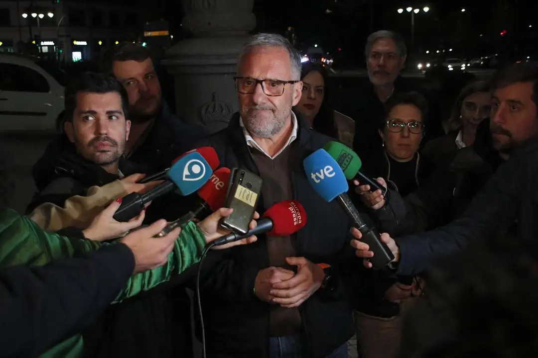 El candidato de VOX a la presidencia de la Junta, Carlos Poll&aacute;n, en el acto de apertura de la campa&ntilde;a electoral en Le&oacute;n. Peio Garc&iacute;a. Ical