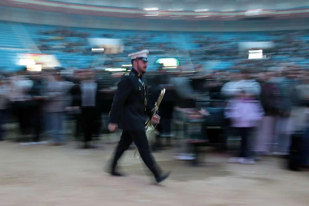 Celebraci&oacute;n de Al Brazo y al Hombro Fest, festival que re&uacute;ne por primera vez a bandas de m&uacute;sica de cofrad&iacute;as de Castilla y Le&oacute;n, Galicia y Andaluc&iacute;a