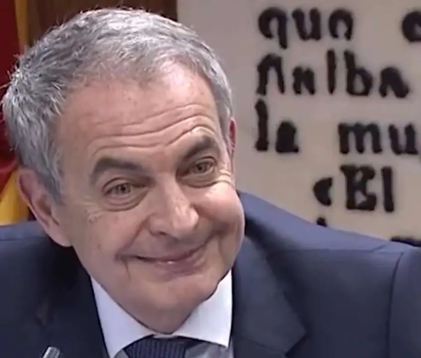 El expresidente del Gobierno Jos&eacute; Luis Rodr&iacute;guez Zapatero, durante su comparecencia en el Senado.