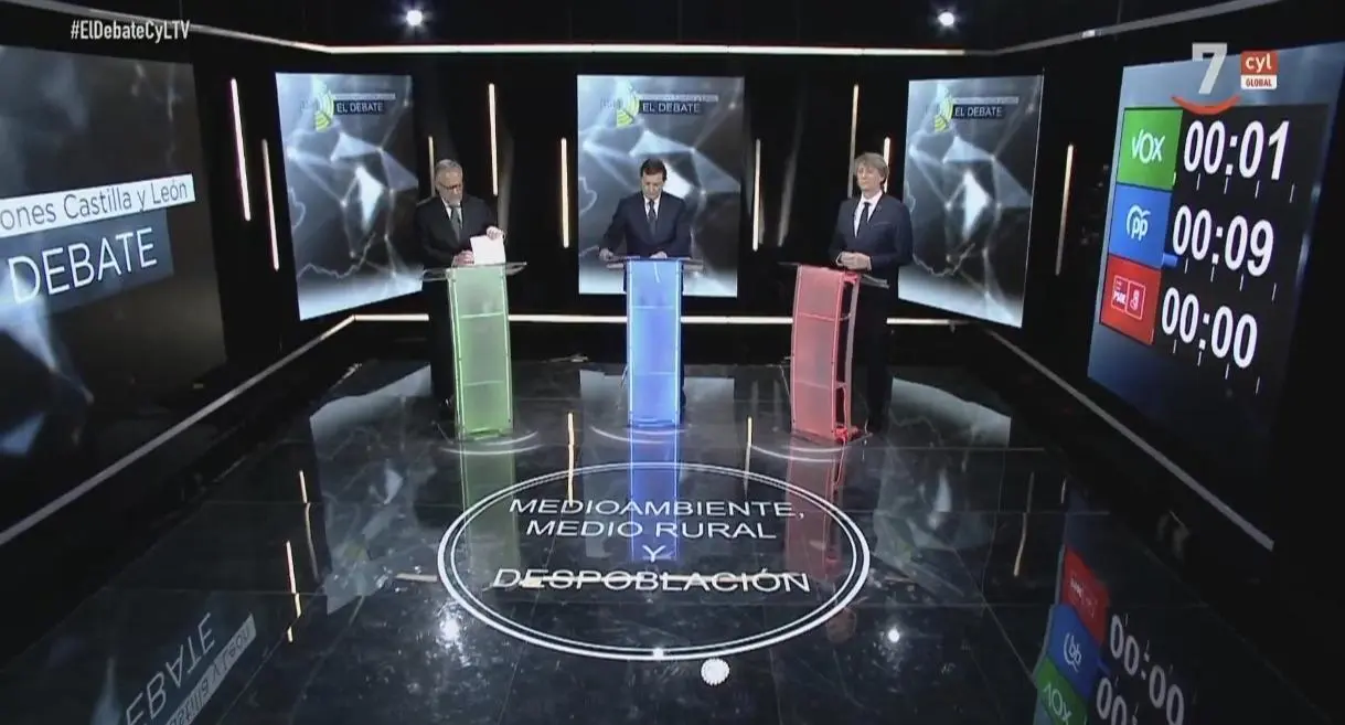El segundo debate electoral de los candidatos a las Cortes. 