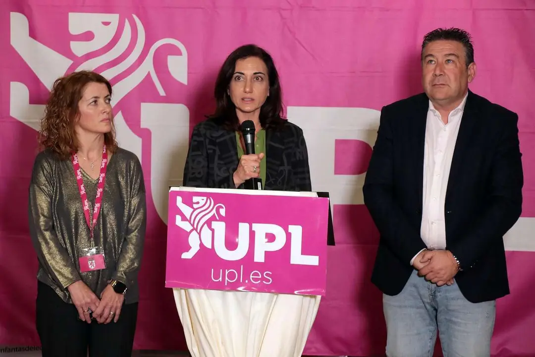 La candidata de Uni&oacute;n del Pueblo Leon&eacute;s, Alicia Gallego, analiza los resultados de las elecciones. Ical