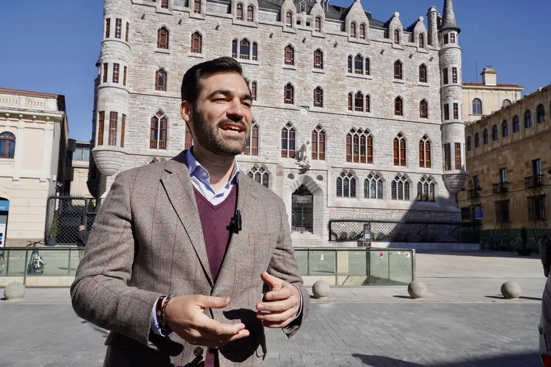 El portavoz del grupo municipal del PP en el Ayuntamiento de Le&oacute;n, David Fern&aacute;ndez. | ICAL