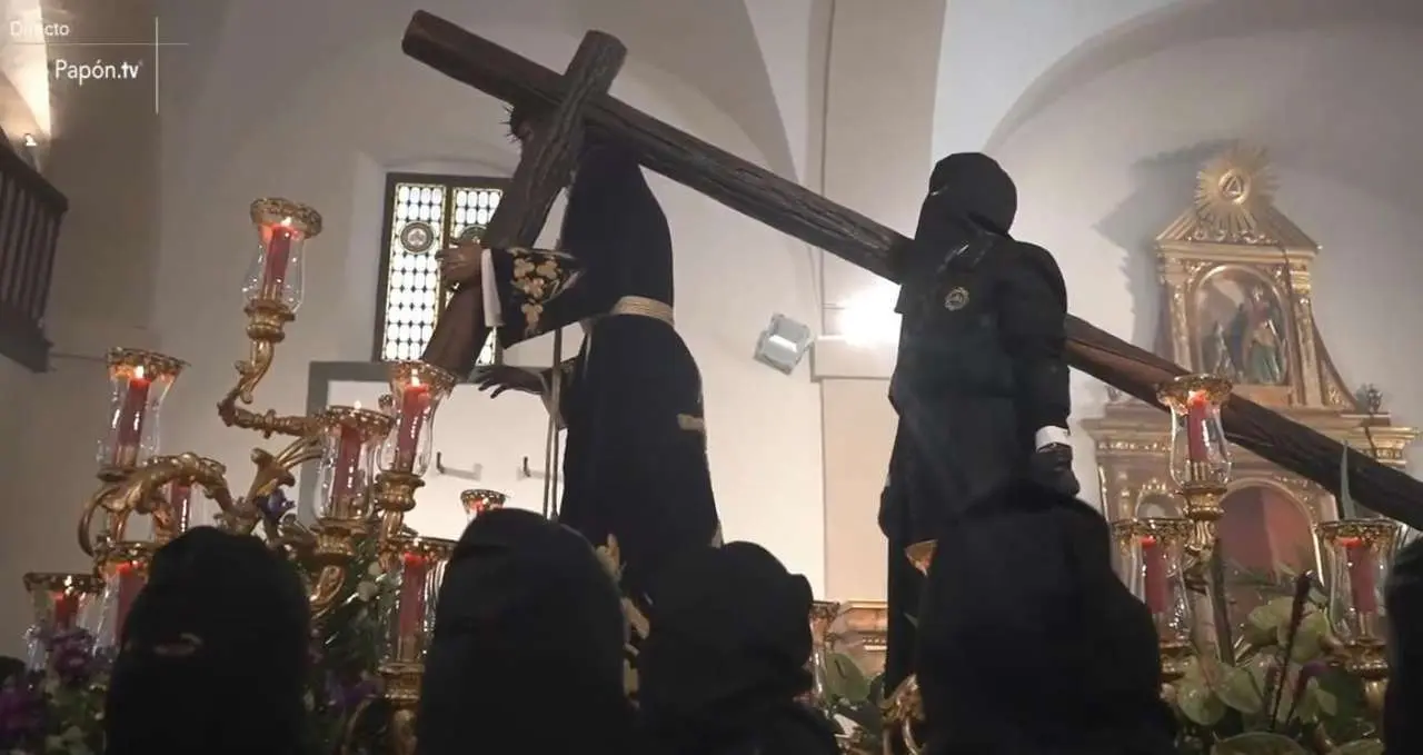 Fotograma de la Salida del Nazareno de Santa Nonia en La Pasi&oacute;n 2025