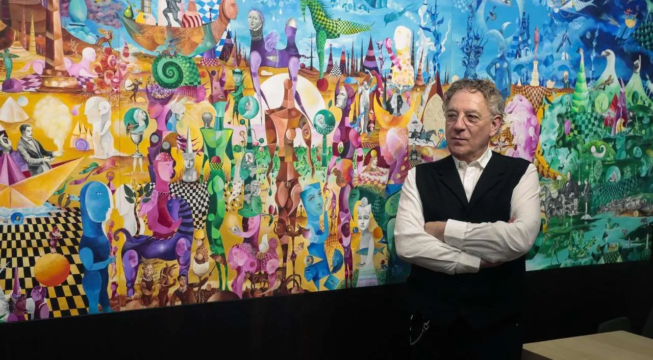 Presentaci&oacute;n del mural &lsquo;Las Ciudades de Poniente&rsquo; donado a la Fundaci&oacute;n Antonio Pereira por Juan Carlos Mestre y del documental sobre el mismo