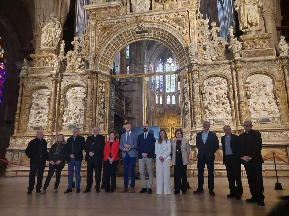 Presentaci&oacute;n del trascoro renovado de la Catedral de Le&oacute;n. 