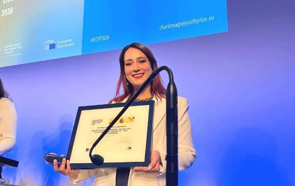 La estudiante de la ULE Daniela Orozco