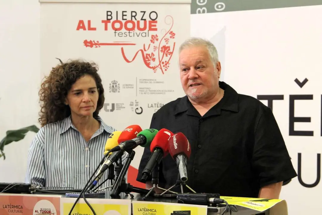 Concepci&oacute;n Fern&aacute;ndez D&iacute;ez, directora de Museos, Patrimonio y Cultura de la Fundaci&oacute;n Ciudad de la Energ&iacute;a (CIUDEN) y Miguel Mor&aacute;n, coordinador de Bierzo Al Toque.&nbsp;