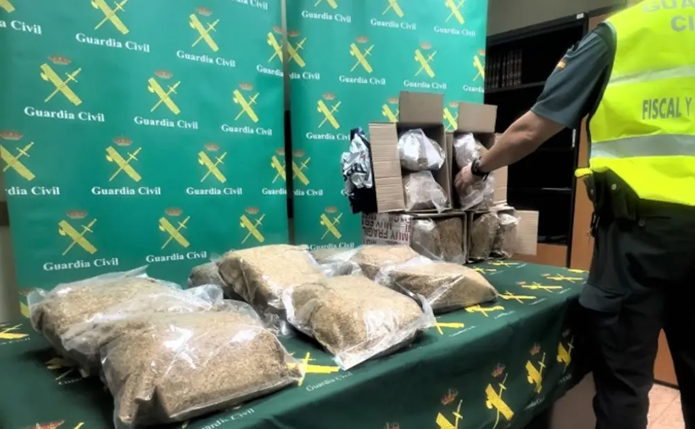 La Guardia Civil ha incautado cerca de 20 kilos de picadura de tabaco ilegal. | GC

