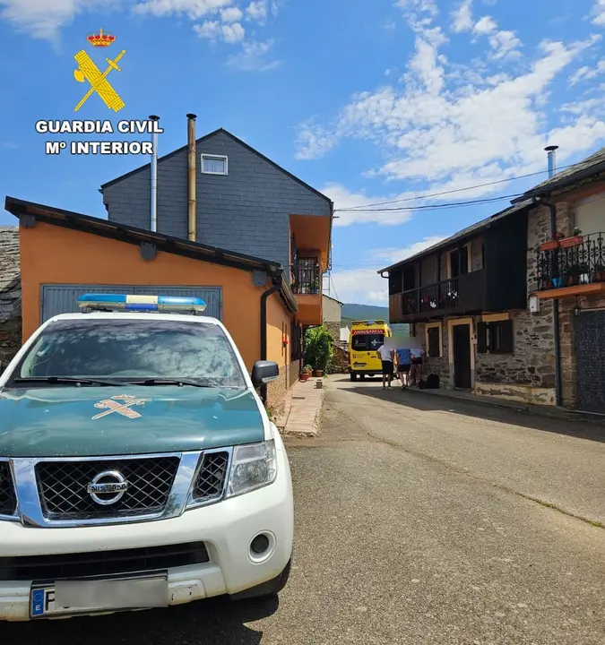 La Guardia Civil rescat&oacute; a una mujer en Montealegre. 