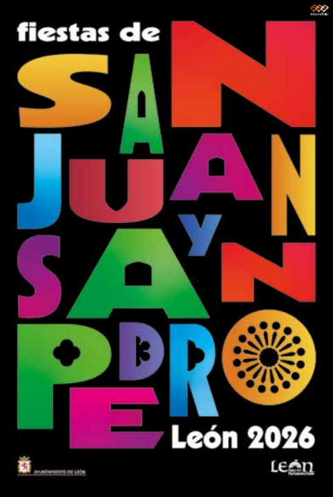 CARTEL FIESTAS DE SAN JUAN Y SAN PEDRO EN LE&Oacute;N 2026