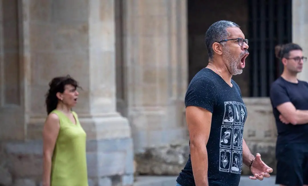 &Uacute;ltimos preparativos para el estreno la &oacute;pera Urraca I. | FOTOS: &Oacute;PERA FUERTEVENTURA