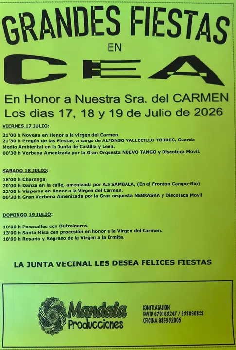 Grandes Fiestas en Cea