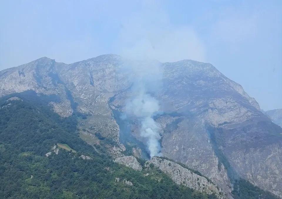 Incendio en Ribota de Sajambre Le&oacute;n