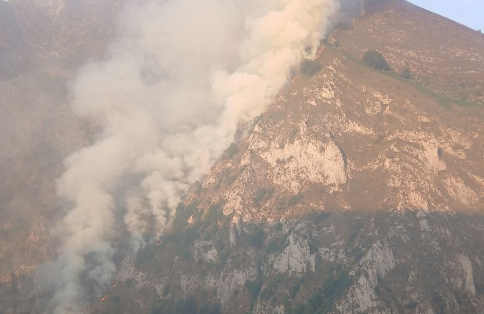 Incendio Ribota de Sajambre