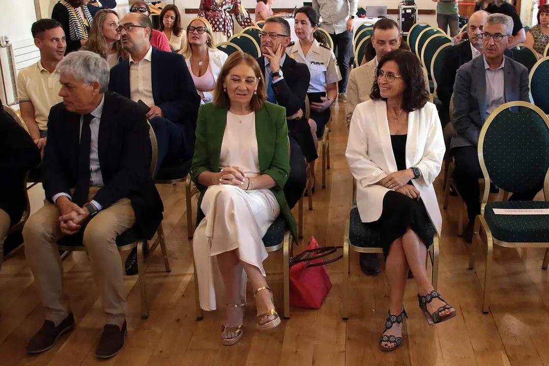 La consejera de Movilidad, Transformaci&oacute;n Digital e Inteligencia Artificial, Cristina Sanchidri&aacute;n inaugura la jornada 'Comunicaciones cr&iacute;ticas: la red que protege cuando m&aacute;s importa', organizada por el Diario de Le&oacute;n y Telef&oacute;nica. Peio Garc&iacute;a. Ical