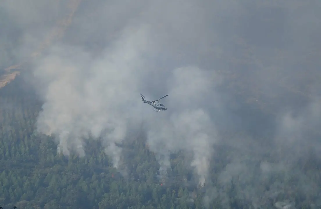 Incendio en las localidades de Turienzo Casta&ntilde;ero y San Pedro Casta&ntilde;ero (Le&oacute;n). C&eacute;sar S&aacute;nchez. Ical
