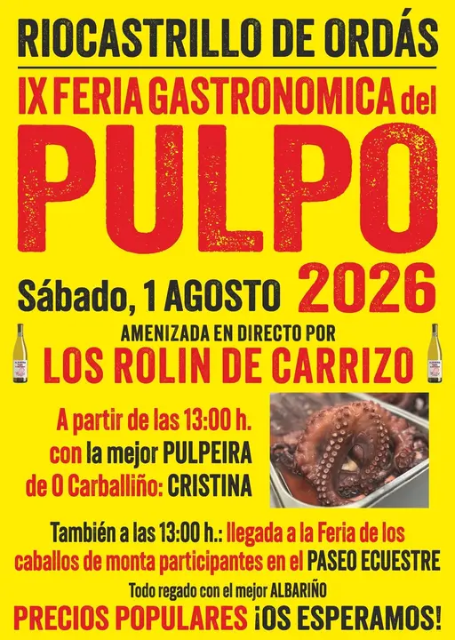 Riocastrillo de Ord&aacute;s. Feria del Pulpo