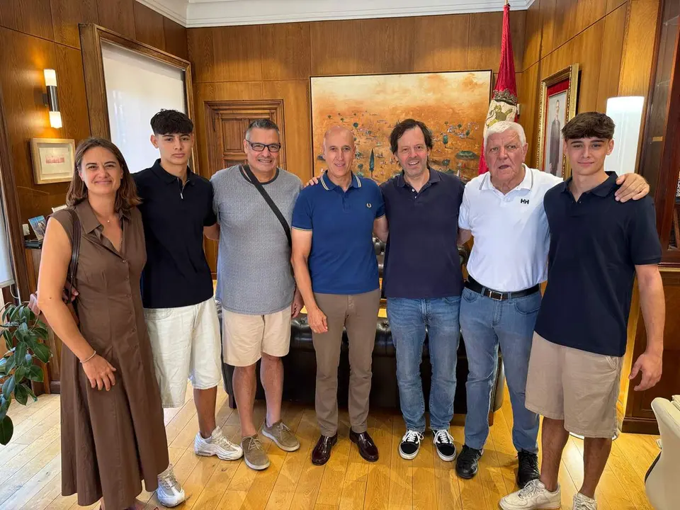 Recepci&oacute;n Xavi Fern&aacute;ndez en el Ayuntamiento de Le&oacute;n