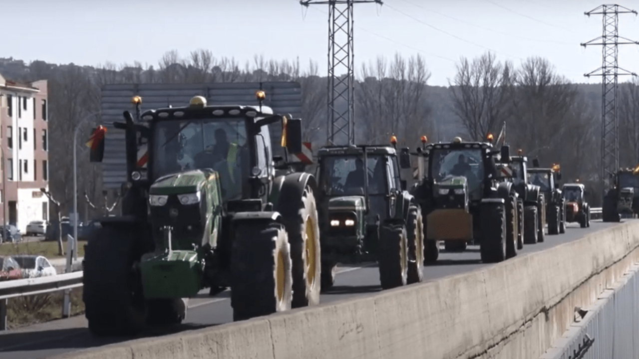 Imagen de archivo de una tractorada.