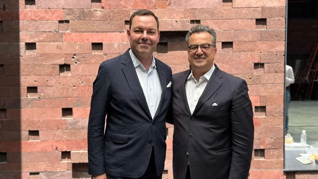 El director general de Fundos, Jos&eacute; Mar&iacute;a Viejo, junto al austriaco Lucas Tinzl, nuevo presidente de Pignus. ICAL