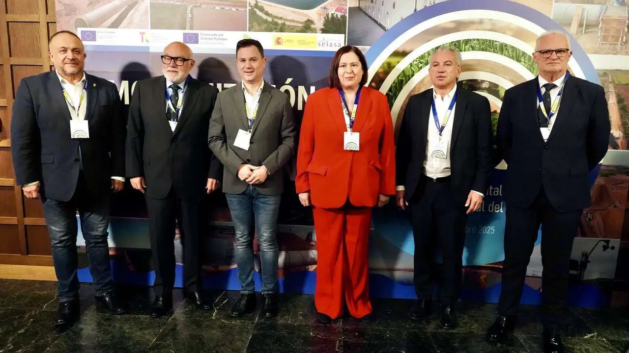 Campillo. ICAL. La secretaria de Estado de Agricultura y Alimentaci&oacute;n, Bego&ntilde;a Garc&iacute;a Bernal, inaugura la jornada &lsquo;La modernizaci&oacute;n del regad&iacute;o en Castilla y Le&oacute;n&rsquo;.