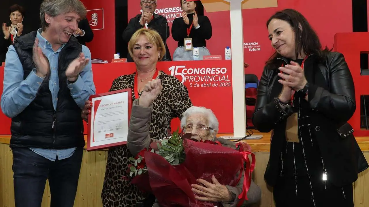 Acto de clausura del XV Congreso Provincial del PSOE de Palencia. / BR&Aacute;GIMO / ICIAL